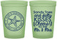 Custom Wedding 16 oz Glow In The Dark Cups - Sandy Feet Salty Kisses | 355