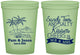 Custom Wedding 16 oz Glow In The Dark Cups - Beach | 358