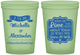 Custom Wedding 16 oz Glow In The Dark Cups - Love Story | 359