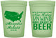 Custom Wedding 16 oz Glow In The Dark Cups - Relax Unwind Enjoy Beer | 360