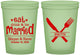 Custom Wedding 16 oz Glow In The Dark Cups - Eat Drink Be Married | 368