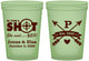 Custom Wedding 16 oz Glow In The Dark Cups - Take A Shot She Said Yes | 370