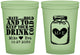 Custom Wedding 16 oz Glow In The Dark Cups - Mason Jar | 373