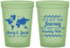 Custom Wedding 16 oz Glow In The Dark Cups - Journey Traveling With | 374