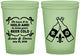 Custom Wedding 16 oz Glow In The Dark Cups - Fleur De Lis | 378
