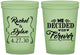Custom Wedding 16 oz Glow In The Dark Cups - We Decided On Forever | 386