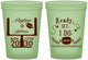Custom Wedding 16 oz Glow In The Dark Cups - Football | 394