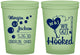 Custom Wedding 16 oz Glow In The Dark Cups - We Got Hooked Fish | 396