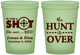 Custom Wedding 16 oz Glow In The Dark Cups - The Hunt Is Over | 400