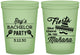 Custom Bachelor Party 16 oz Glow In The Dark Cups - Fiesta No Manana | 40002