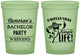 Custom Bachelor Party 16 oz Glow In The Dark Cups - Hast La Vista Single Life | 40003