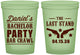 Custom Bachelor Party 16 oz Glow In The Dark Cups - The Last Stand | 40016