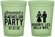Custom Bachelor Party 16 oz Glow In The Dark Cups - Goodbye Life Hello Wife | 40019