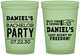 Custom Bachelor Party 16 oz Glow In The Dark Cups - Last Night Of Freedom | 40029