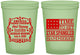 Custom Bachelor Party 16 oz Glow In The Dark Cups - Star Spangled Hammered | 40032