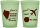 Custom Bachelor Party 16 oz Glow In The Dark Cups - Last Stand | 40034