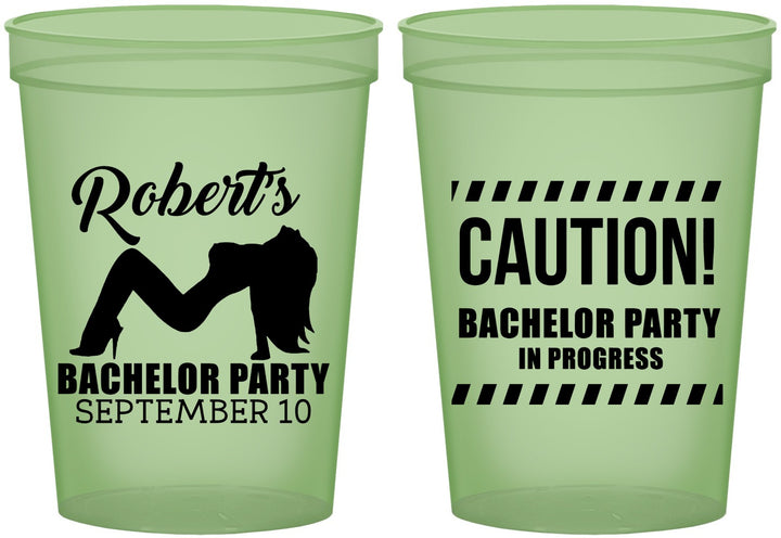 Custom Bachelor Party 16 oz Glow In The Dark Cups - Strip Club | 40037