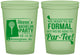 Custom Bachelor Party 16 oz Glow In The Dark Cups - Golf Par Tee | 40043