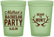 Custom Bachelor Party 16 oz Glow In The Dark Cups - Ready To Hunt | 40044