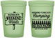 Custom Bachelor Party 16 oz Glow In The Dark Cups - Camping | 40064
