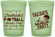 Custom Bachelor Party 16 oz Glow In The Dark Cups - Football | 40067