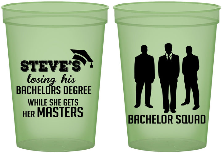 Custom Bachelor Party 16 oz Glow In The Dark Cups - Squad | 40068