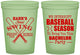 Custom Bachelor Party 16 oz Glow In The Dark Cups - Baseball | 40075