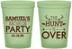 Custom Bachelor Party 16 oz Glow In The Dark Cups - Hunt Is Over | 40084