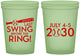 Custom Bachelor Party 16 oz Glow In The Dark Cups - Baseball | 40087