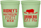 Custom Bachelor Party 16 oz Glow In The Dark Cups - Bbq | 40088