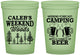 Custom Bachelor Party 16 oz Glow In The Dark Cups - Camping | 40091