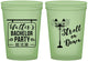 Custom Bachelor Party 16 oz Glow In The Dark Cups - Mardi Gras | 40092