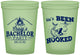 Custom Bachelor Party 16 oz Glow In The Dark Cups - Fishing Hooked | 40096