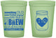 Custom Wedding 16 oz Glow In The Dark Cups - Something Old Something New | 401