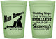 Custom Wedding 16 oz Glow In The Dark Cups - Man Down | 407