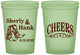 Custom Wedding 16 oz Glow In The Dark Cups - Cheers Cowboy | 411