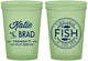 Custom Wedding 16 oz Glow In The Dark Cups - Two Less Fish In The Sea | 421