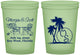 Custom Wedding 16 oz Glow In The Dark Cups - Beach | 423