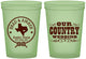 Custom Wedding 16 oz Glow In The Dark Cups - Country Texas | 424