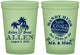 Custom Wedding 16 oz Glow In The Dark Cups - Sandy Hugs Salty Kisses | 425
