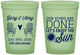 Custom Wedding 16 oz Glow In The Dark Cups - Vows Are Done Enjoy Sun | 428