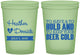 Custom Wedding 16 oz Glow In The Dark Cups - To Have And To Hold | 431