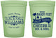 Custom Wedding 16 oz Glow In The Dark Cups - Sandy Feet Salty Kisses | 434