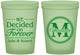 Custom Wedding 16 oz Glow In The Dark Cups - Monogram | 435