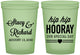 Custom Wedding 16 oz Glow In The Dark Cups - Hip Hop Hooray | 436