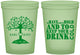 Custom Wedding 16 oz Glow In The Dark Cups - To Have And To Hold | 438