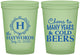 Custom Wedding 16 oz Glow In The Dark Cups - Cheers To Cold Beers | 439