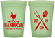 Custom Wedding 16 oz Glow In The Dark Cups - I Do Barbecue Bbq | 445