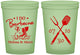 Custom Wedding 16 oz Glow In The Dark Cups - I Do Barbecue Bbq | 446