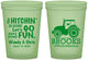 Custom Wedding 16 oz Glow In The Dark Cups - Tractor Hitchin | 448